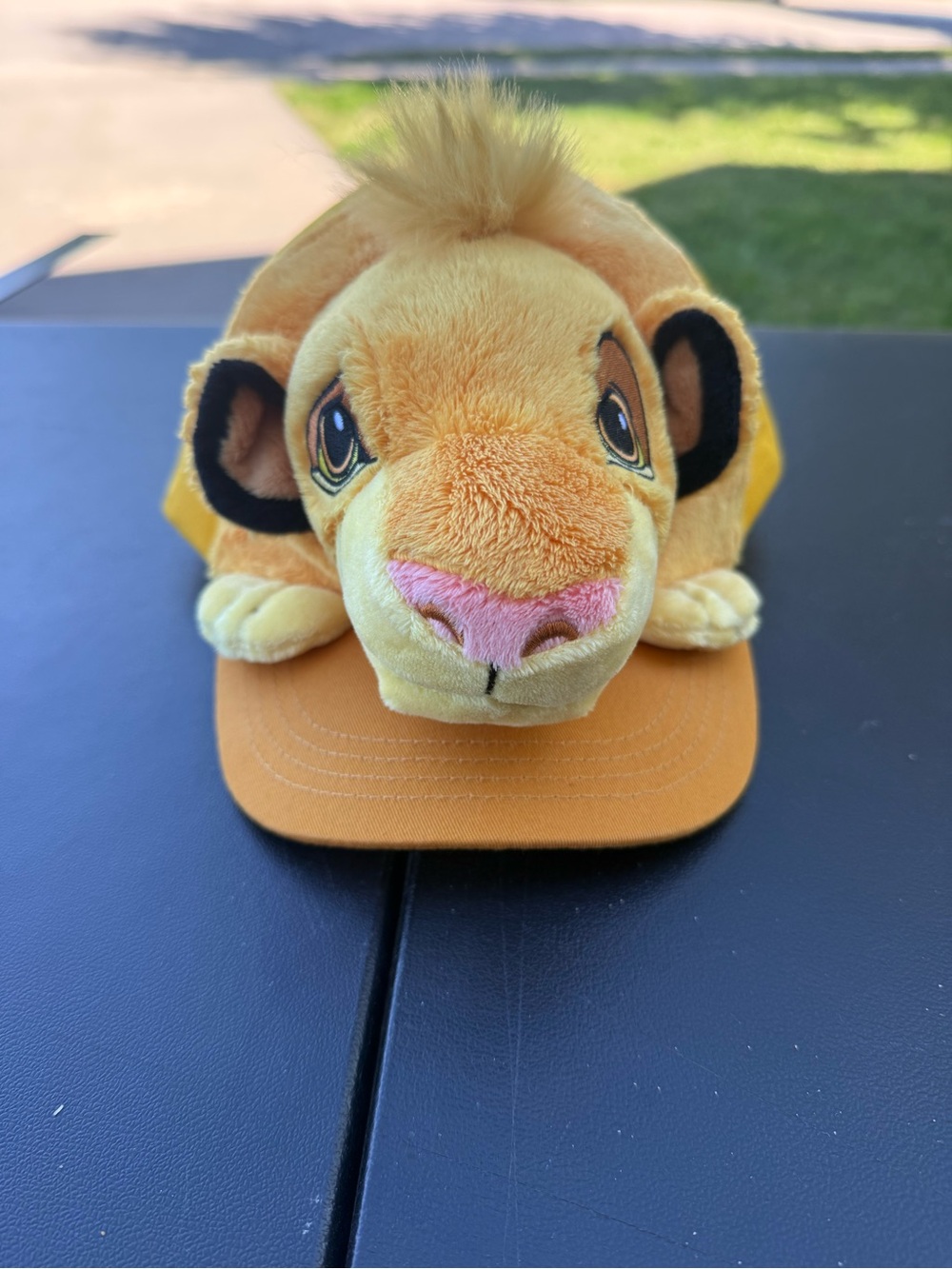 Disney Parks The Lion King Simba Kids Size Cap Hat Yellow Ltd Edition 3D hat